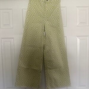 Billabong Green Checkered Women Jeans